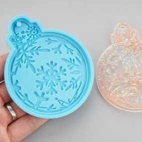 1pc Silicone Christmas Ornament Mold DIY Resin Epoxy Mold for Christmas Gift 10397151