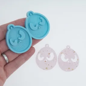 1PC Silicone Earring Mold Halloween Ghost Resin Earring Charm DIY Resin Earring Mold 10386353