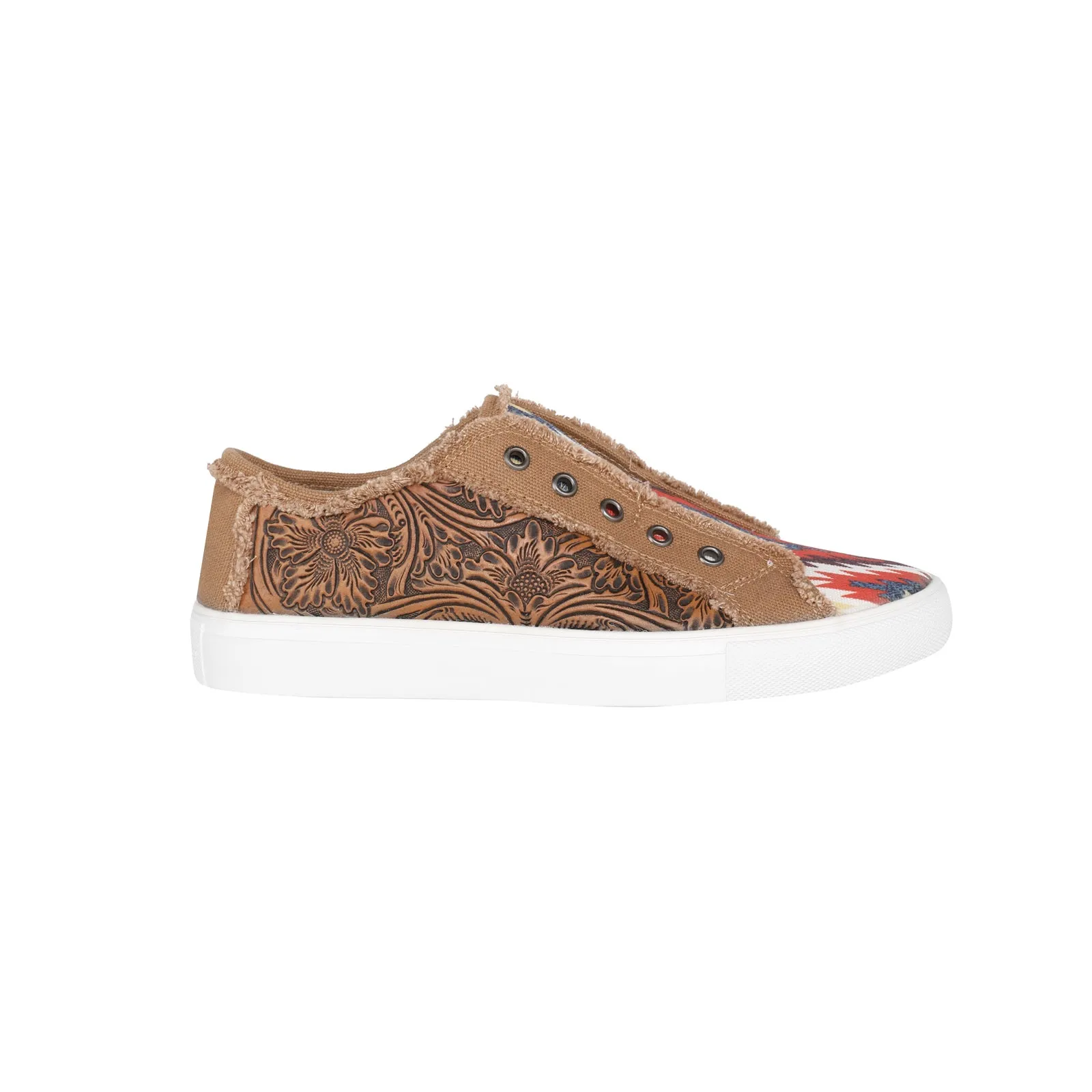 900-S041 Montana West Aztec Print Canvas Shoes - By Case (12 Pairs/Case)