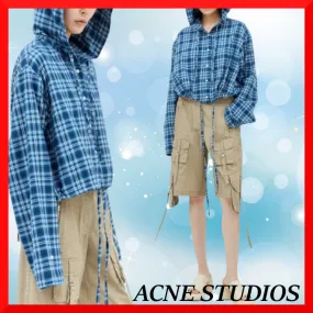 Acne Studios  |Other Plaid Patterns Casual Style Unisex Street Style