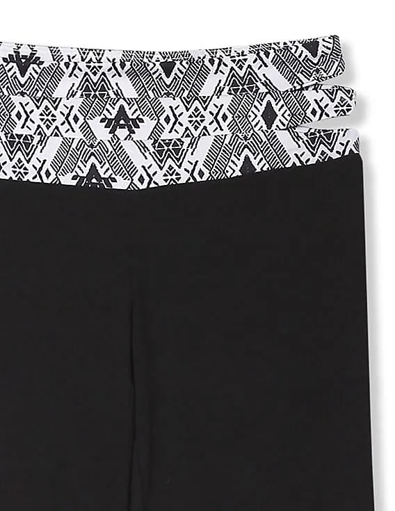 Aeropostale Contrast Print Capri Leggings