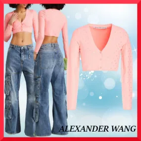 Alexander Wang  |Casual Style Nylon Long Sleeves Plain Party Style