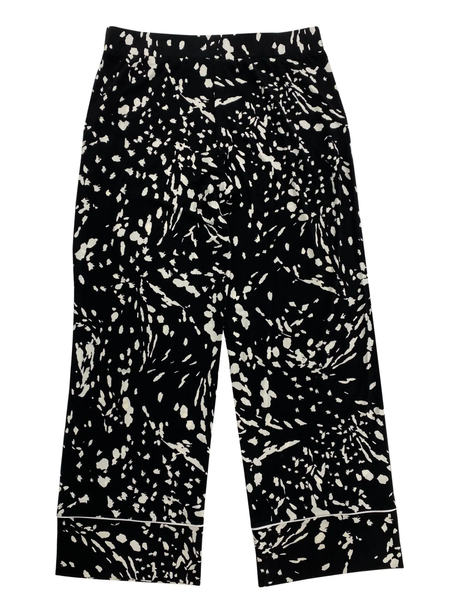 ALFANI Womens Black Speckle Wear To Work Wide Leg Pants