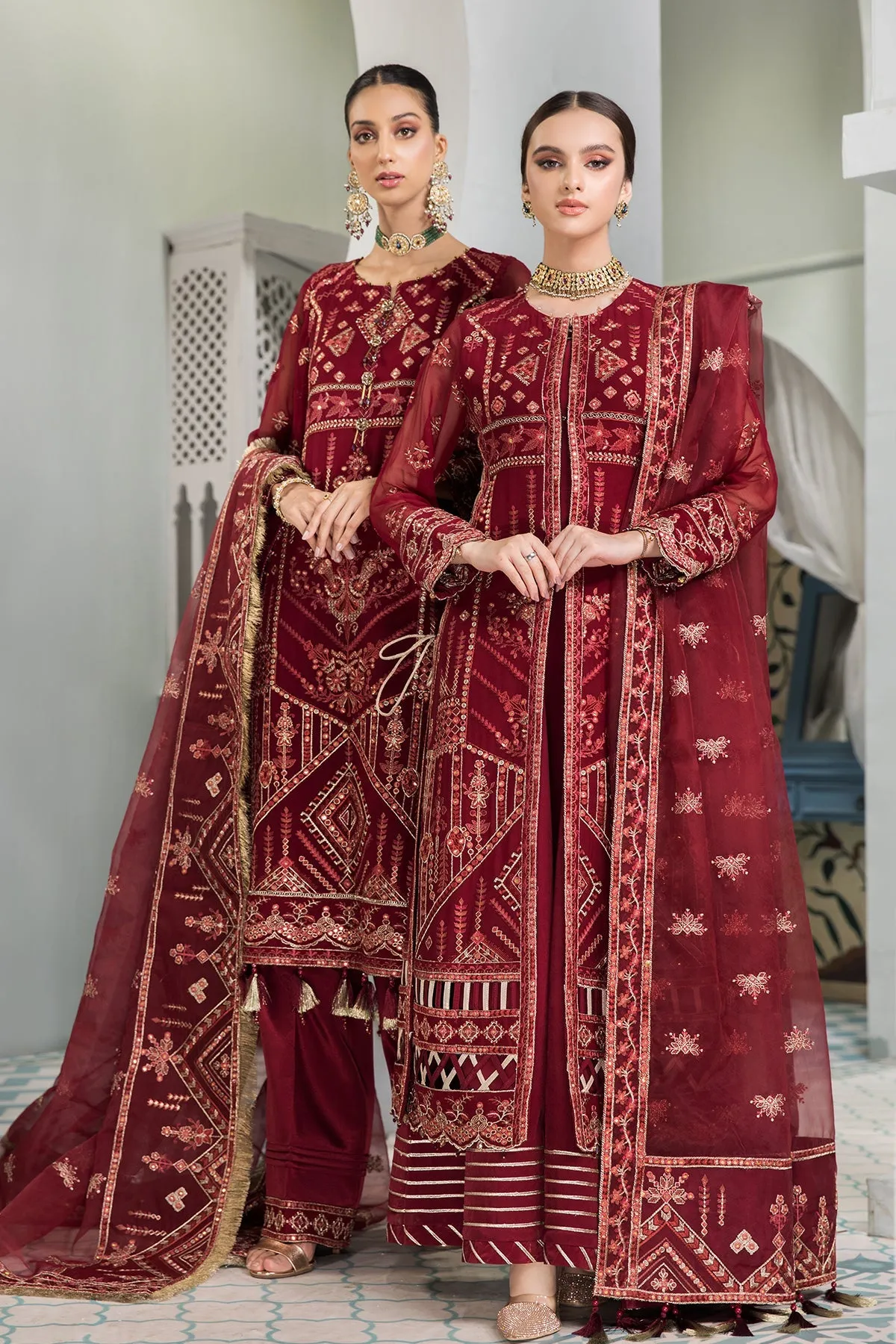 Alizeh Fashion Vasl-e-Meeras Unstitched Formal 3Pc Suit - 09 Naukhaiz