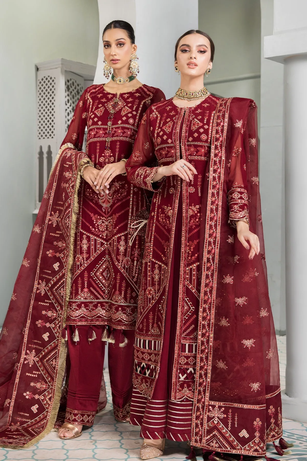 Alizeh Fashion Vasl-e-Meeras Unstitched Formal 3Pc Suit - 09 Naukhaiz