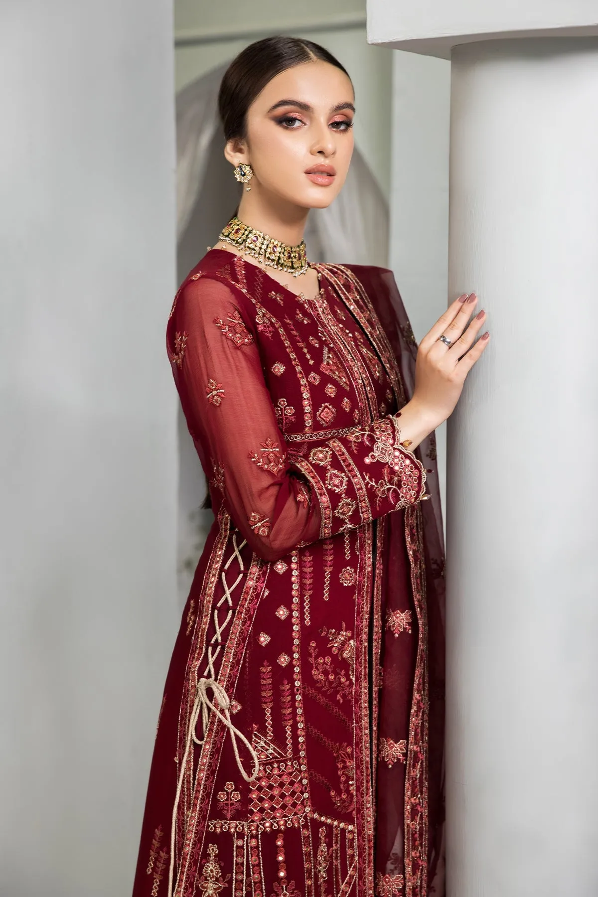 Alizeh Fashion Vasl-e-Meeras Unstitched Formal 3Pc Suit - 09 Naukhaiz