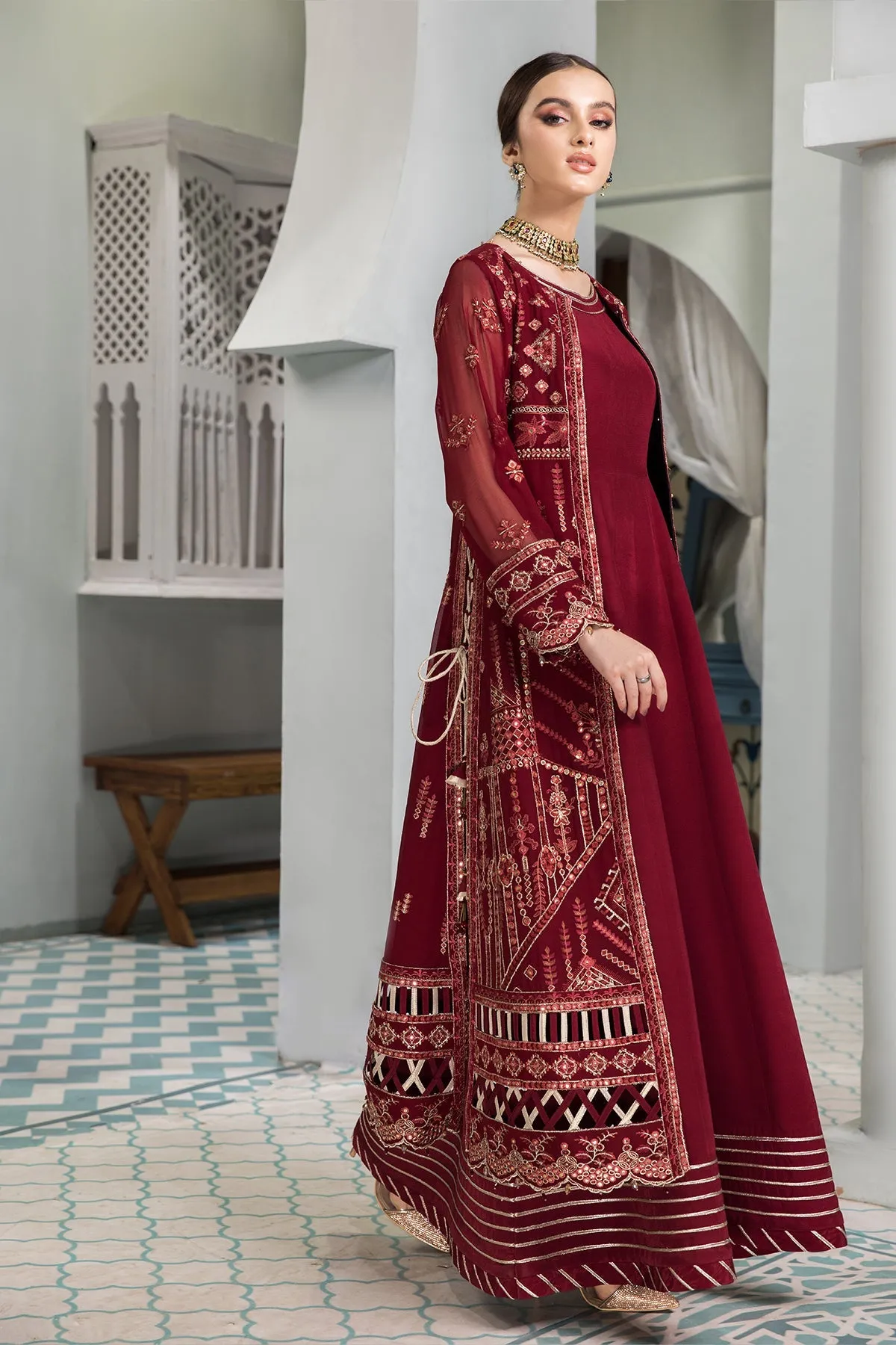 Alizeh Fashion Vasl-e-Meeras Unstitched Formal 3Pc Suit - 09 Naukhaiz