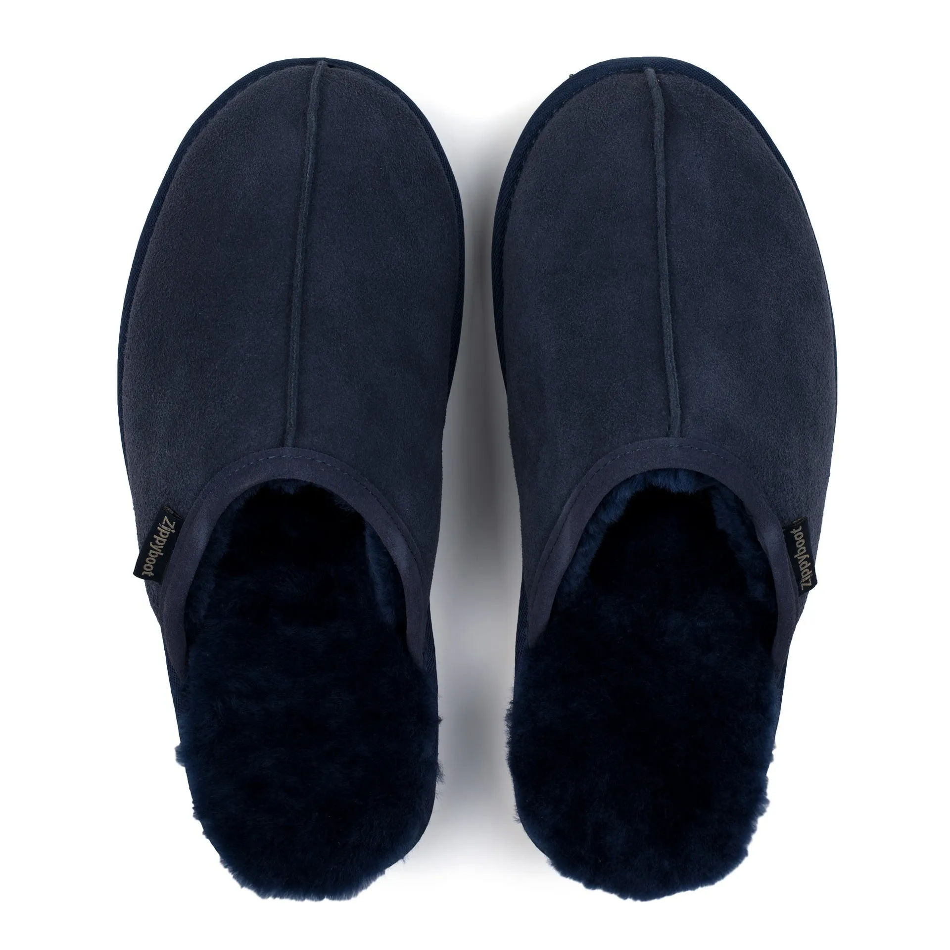 ALLEN NAVY SHEEPSKIN SLIPPER MULE