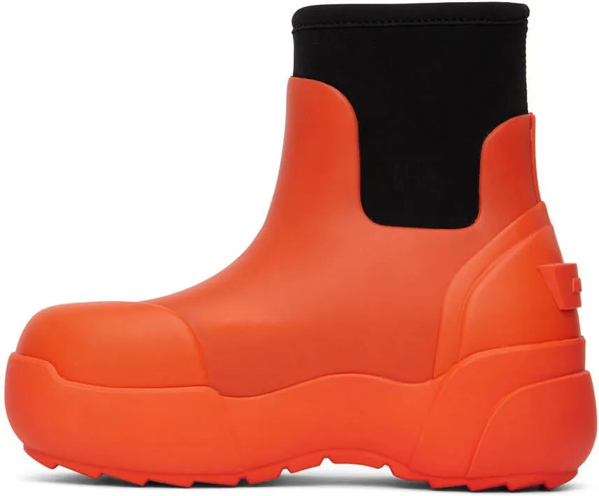 AMBUSH Orange Rubber Boots