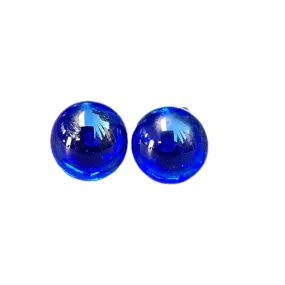 Artisan Glass stud earrings Blue