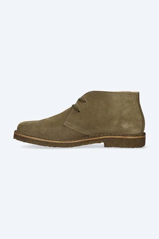 Astorflex suede shoes GREENFLE.001 men's green color