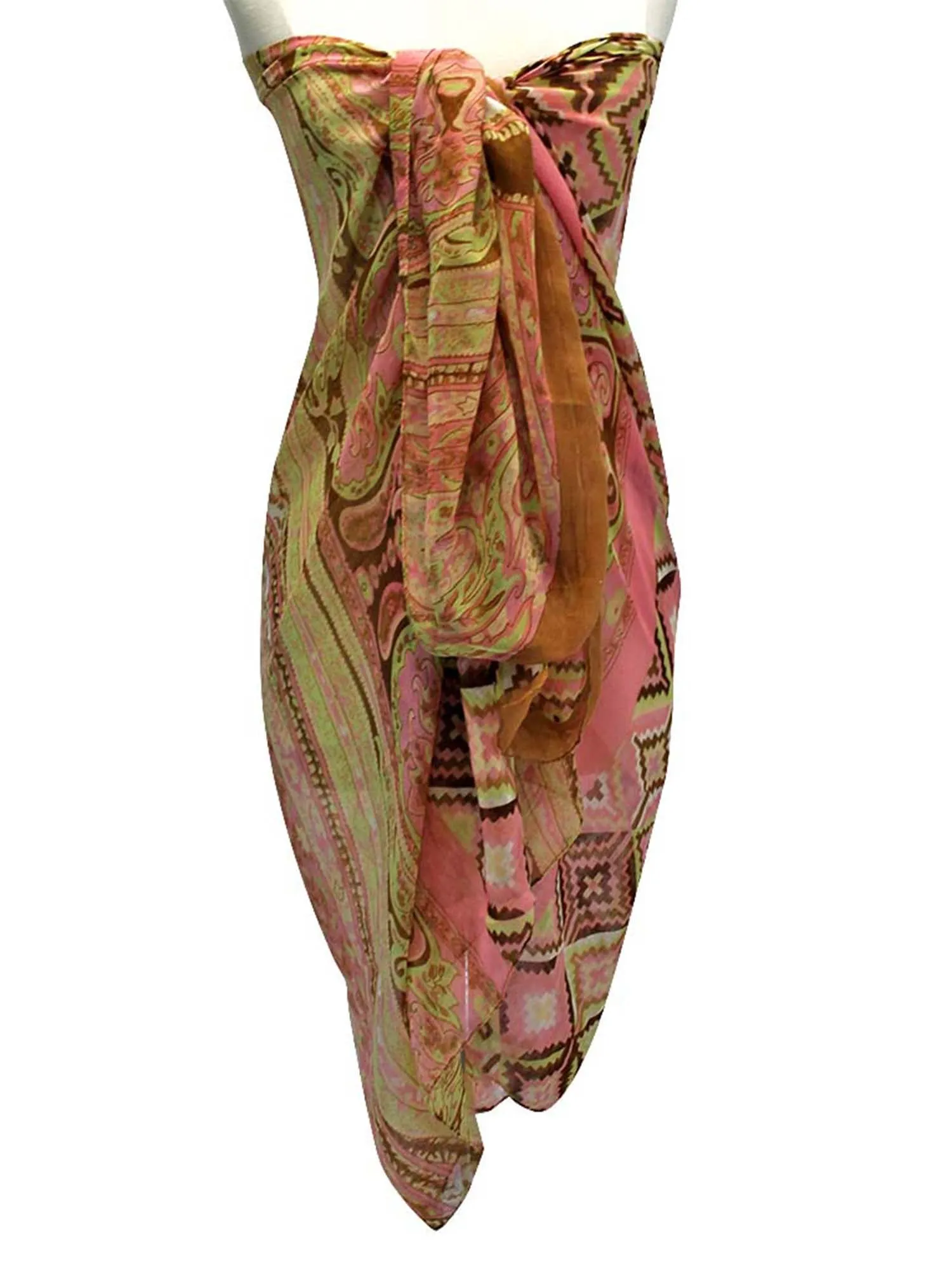 Aztec Tribal Print Silky Summer Scarf