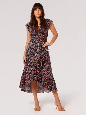 Azura Ruffle Wrap Dress