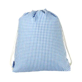 Baby Blue Gingham Sling Backpack