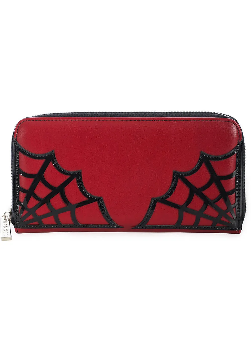 Banned Twilight Time Spiderweb Wallet Burgundy