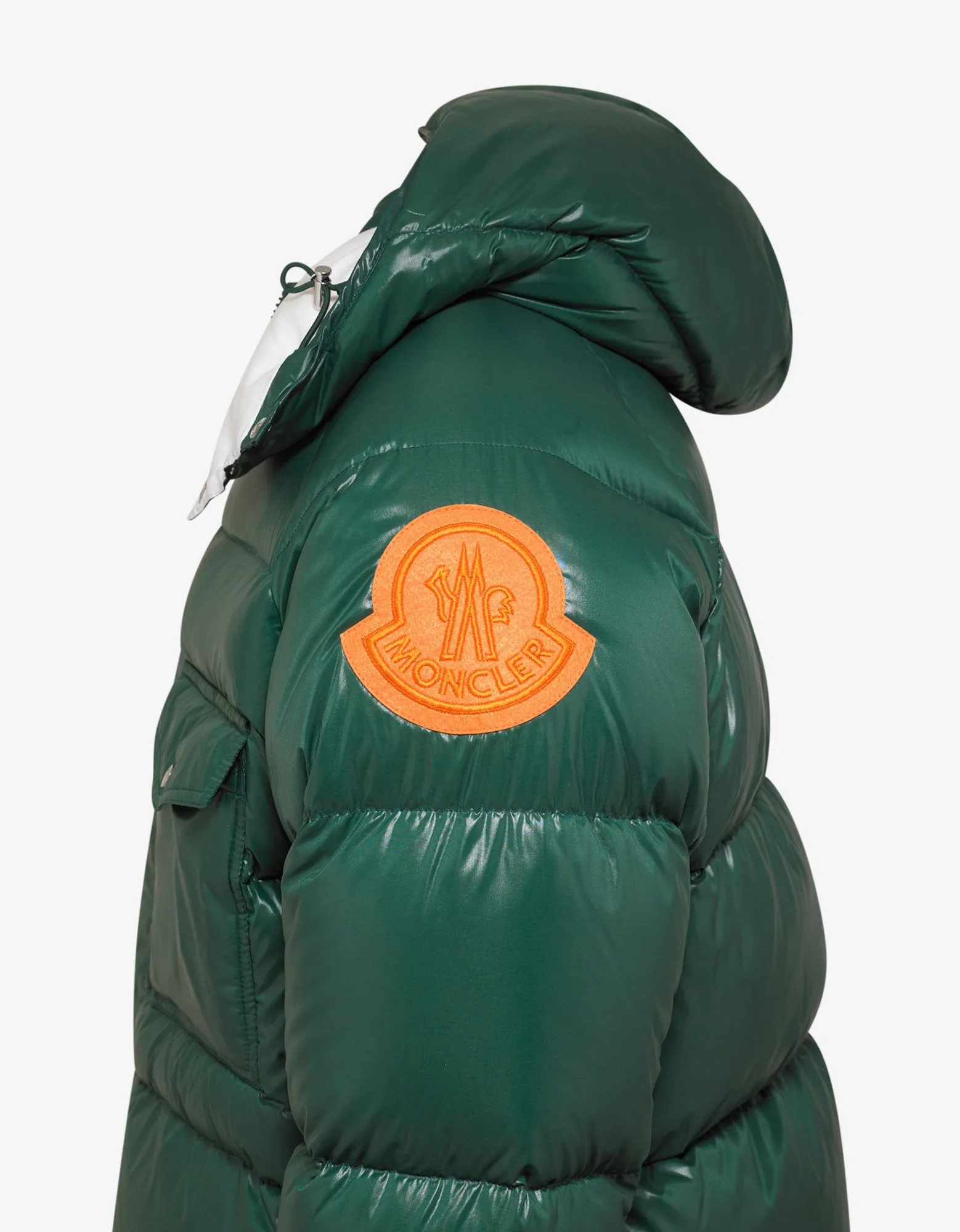 Barthet Green Nylon Down Jacket