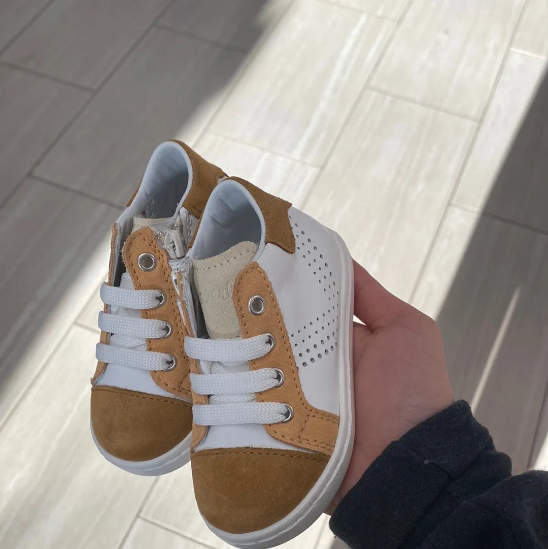 Beberlis Apricot White Baby Sneaker