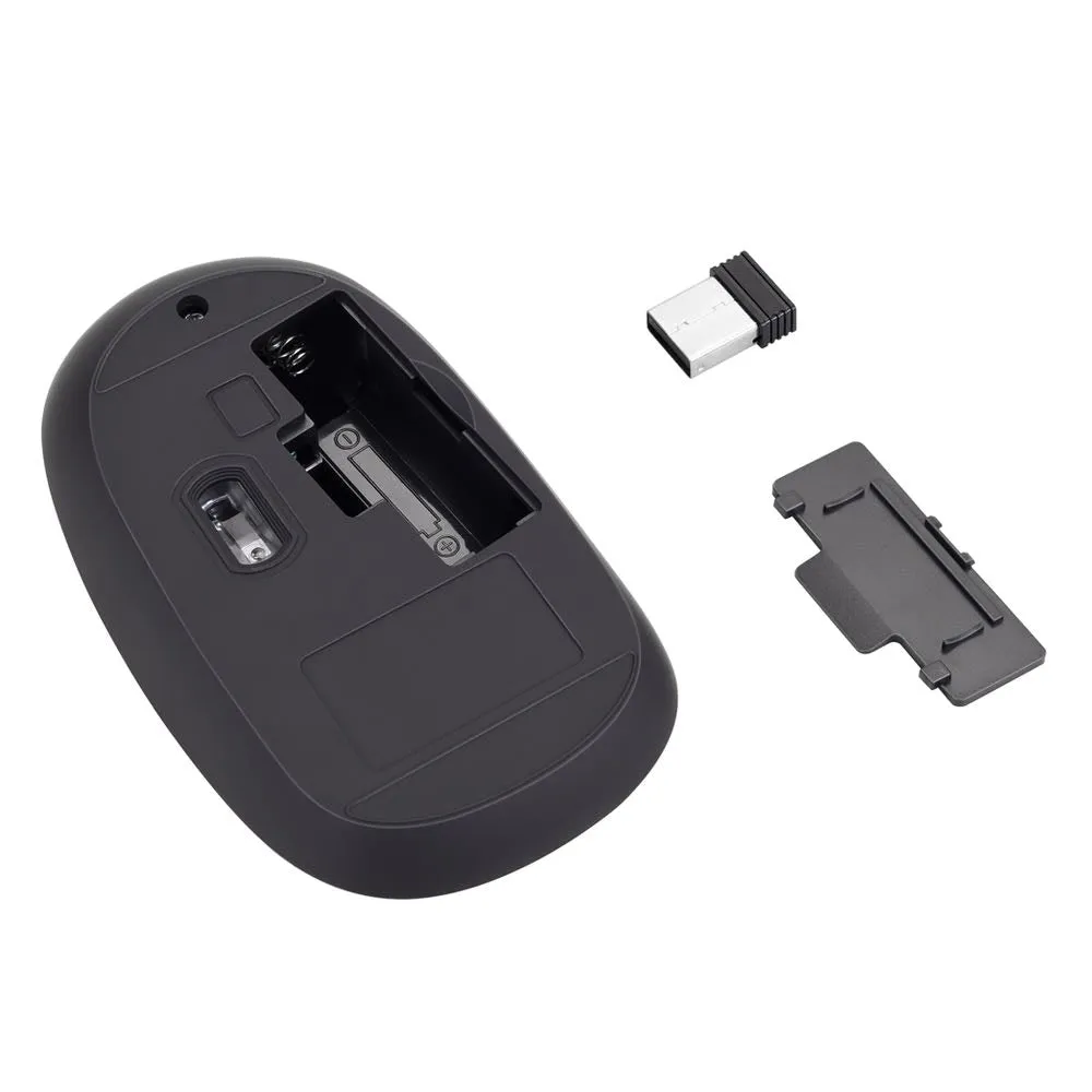 Bonelk Wireless Round Scroll 4D Mouse, 800-1600 DPI, M-257