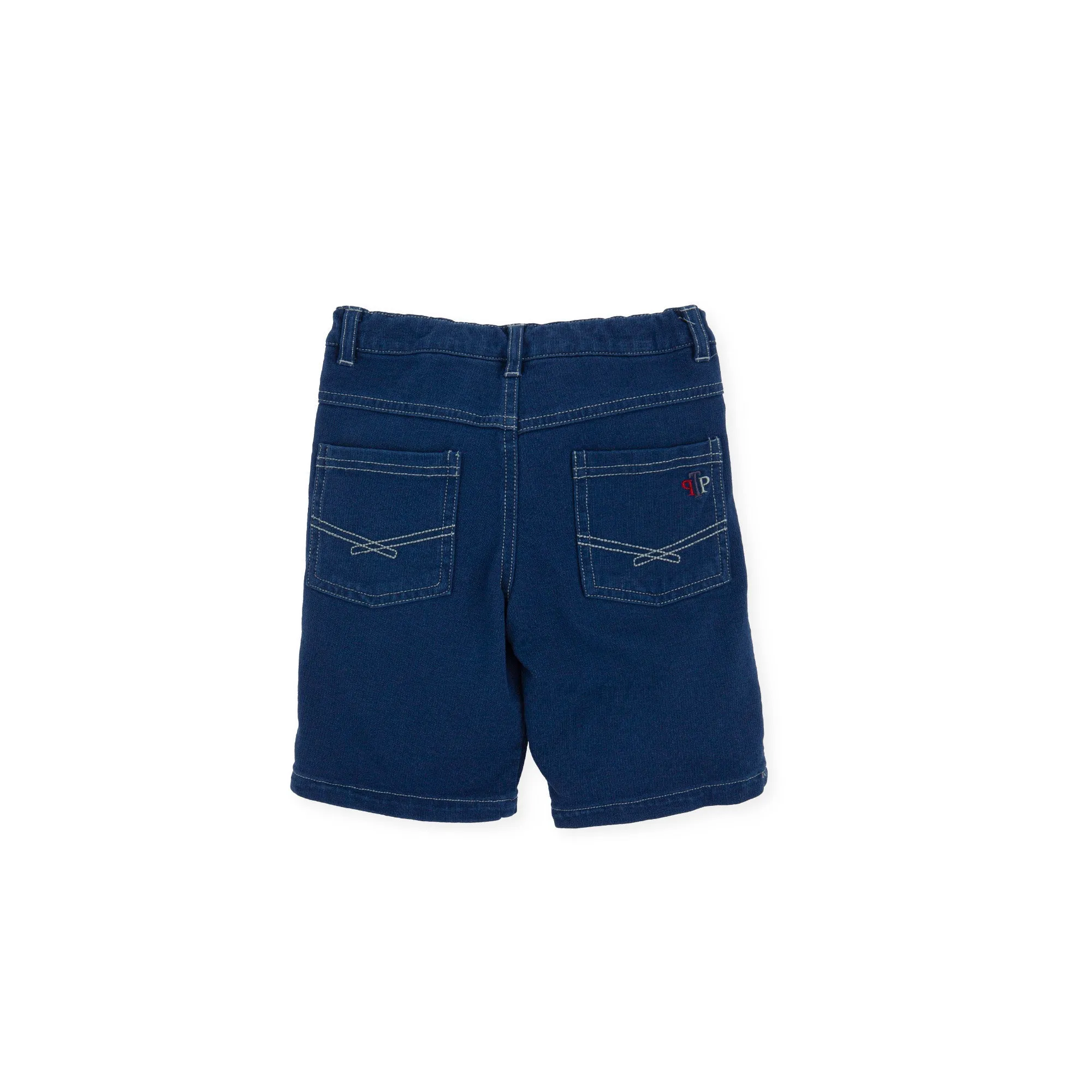 Boy Annie Bermuda Shorts-Indigo