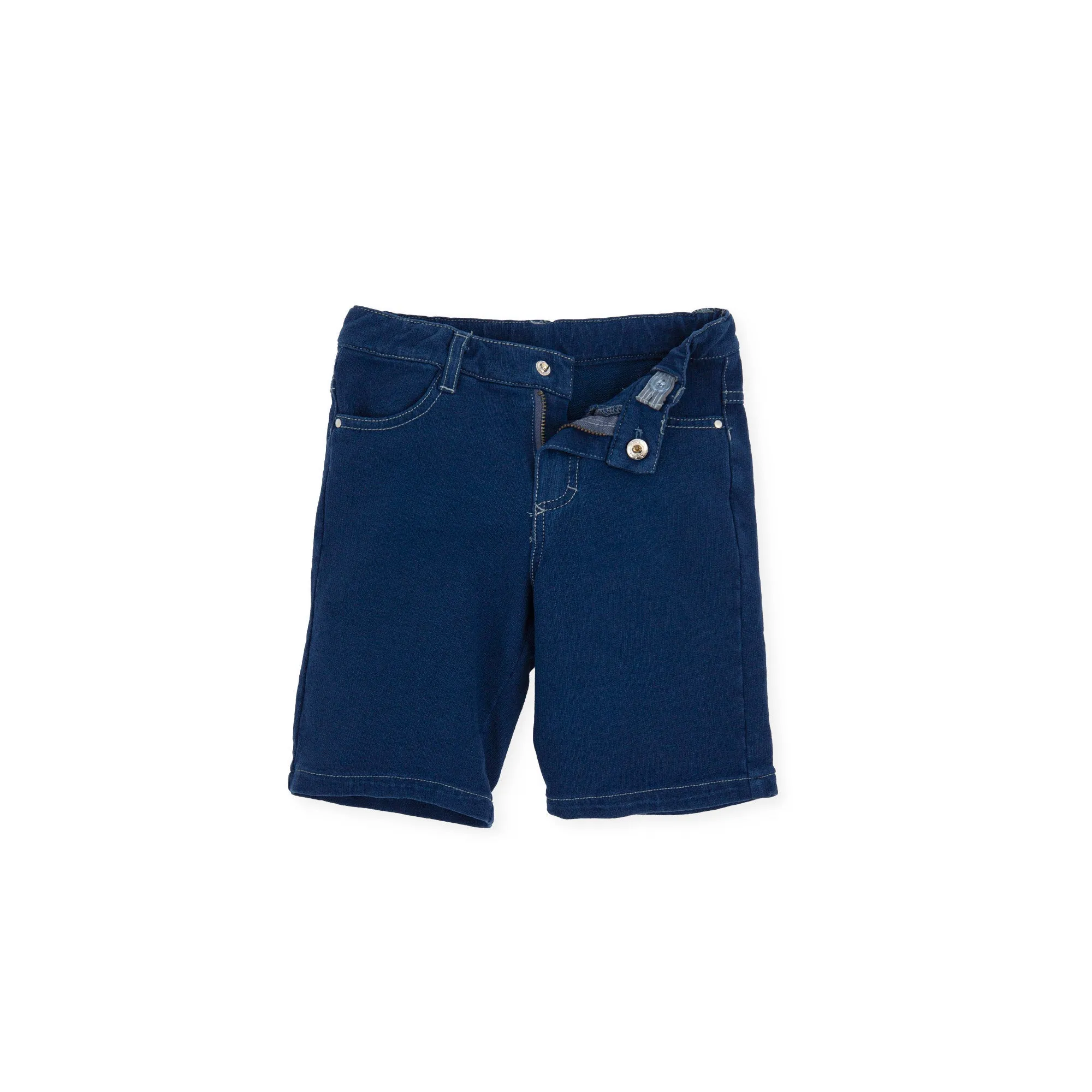 Boy Annie Bermuda Shorts-Indigo