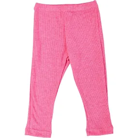 Busy Bees Ribbed Leggings, Pink