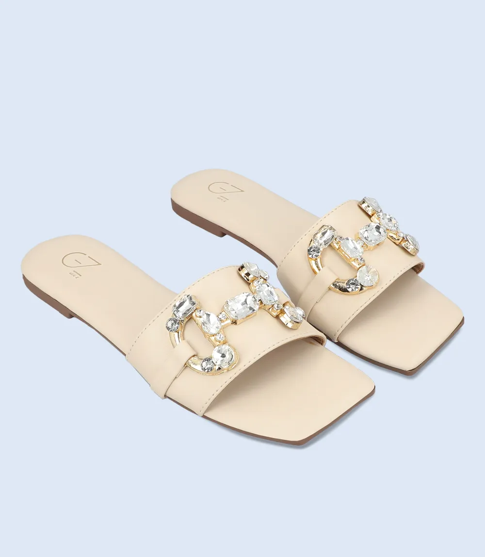 BW9318-IVORY-Women Slipper