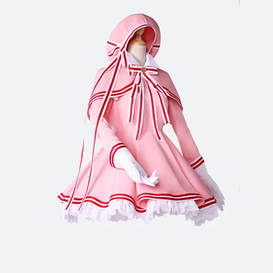 Card Captor - Sakura costume cosplay pink dress