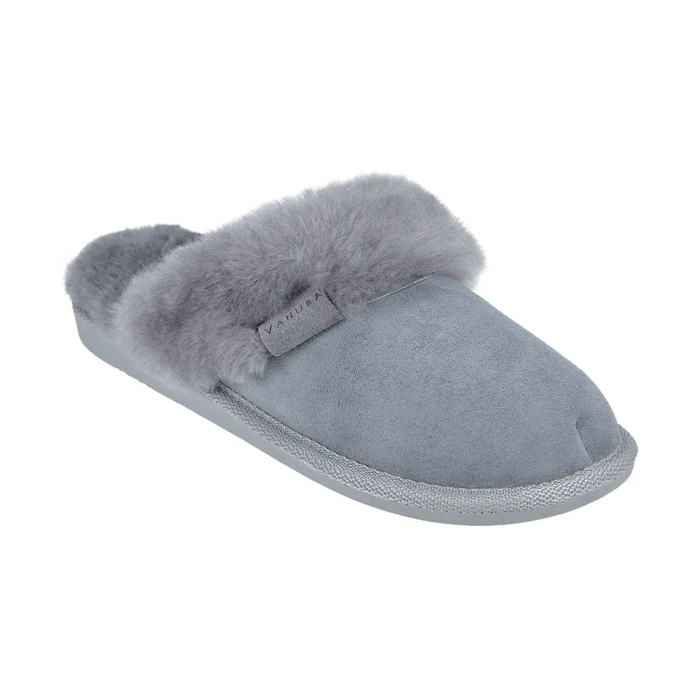 CASHMERE Sky Blue sheep slippers