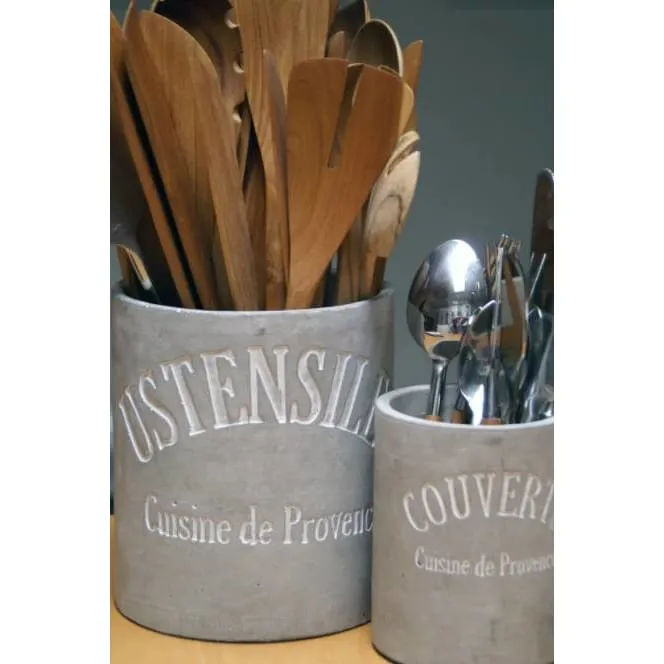 Cement Cutlery Crock