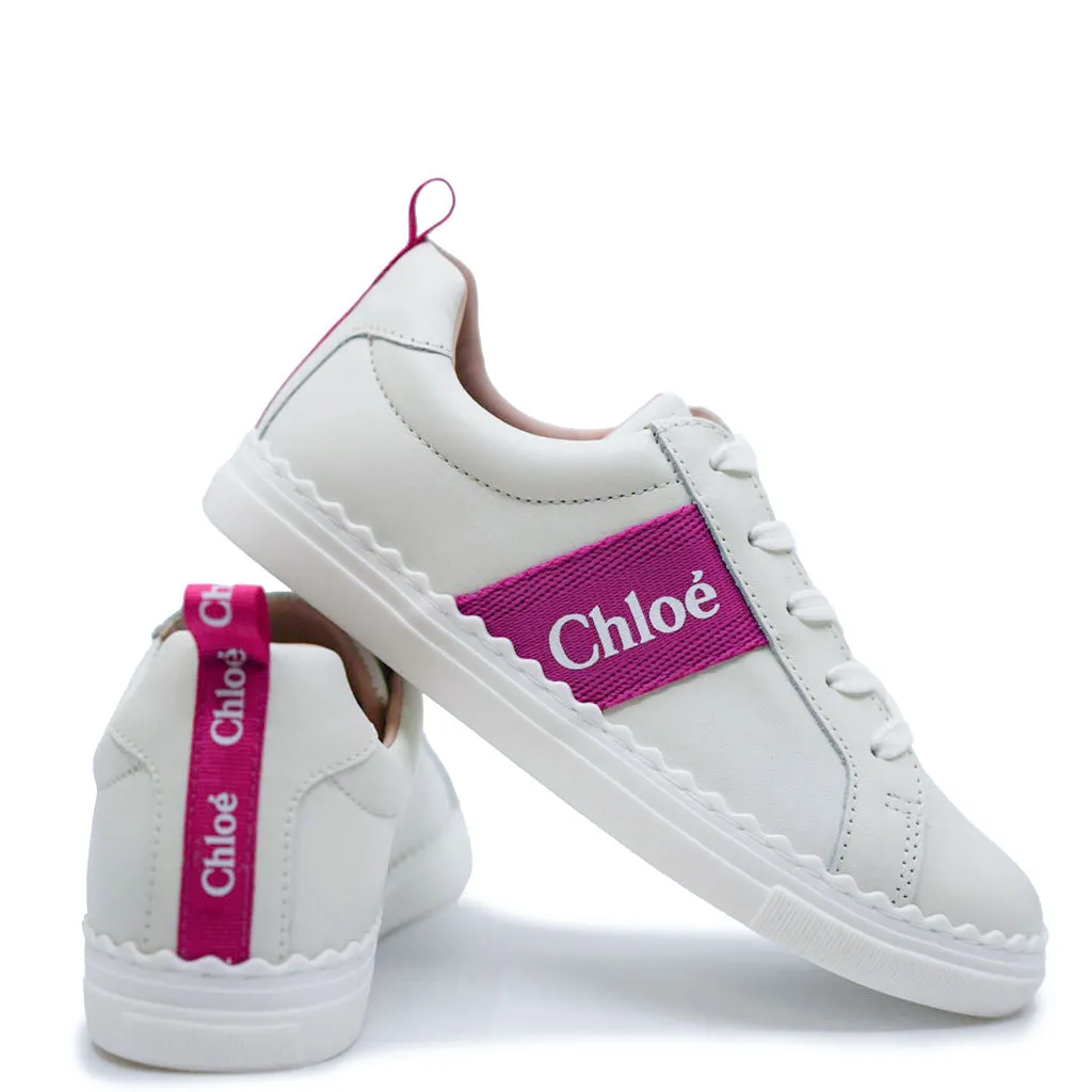 Chloe Off White Mini Me Lace Sneaker