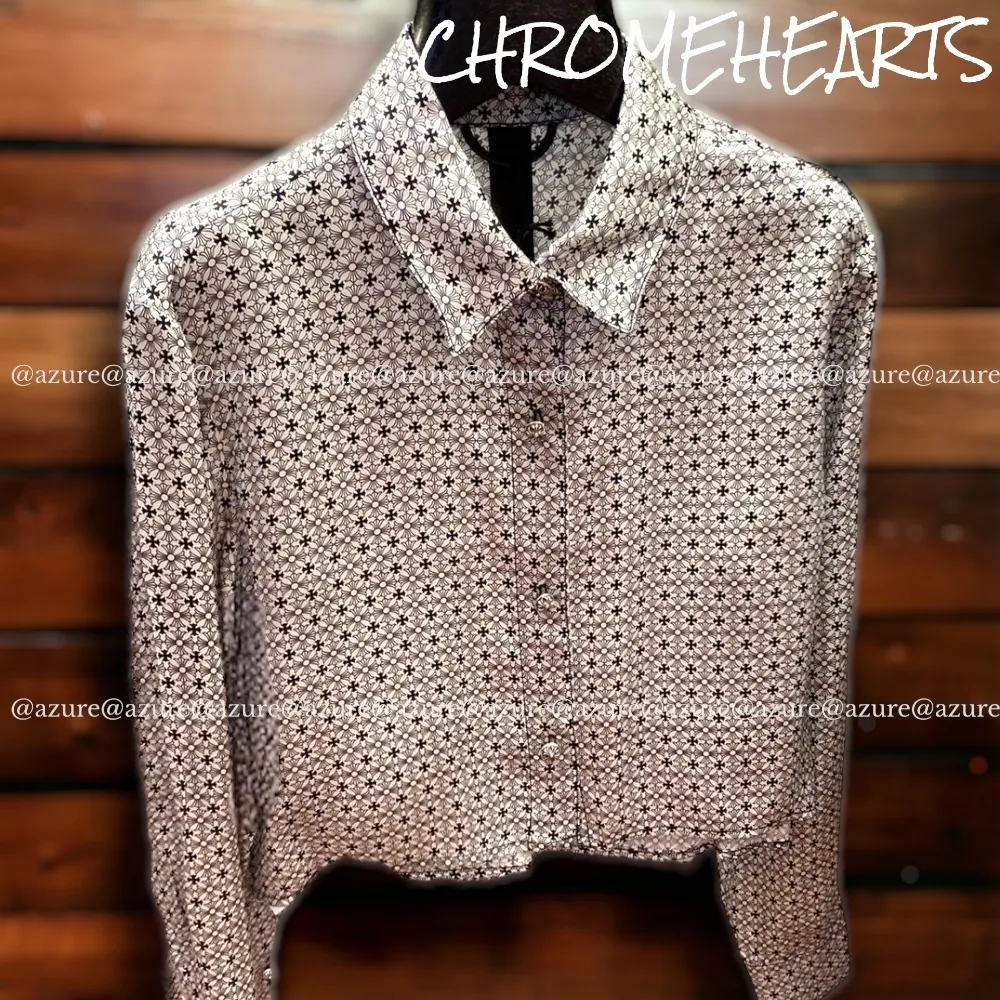 CHROME HEARTS  |Monogram Casual Style Long Sleeves Party Style Office Style