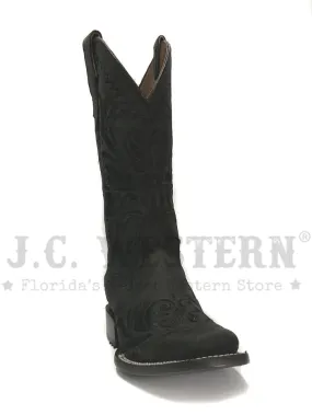 Circle G L5464 Ladies Embroidery Square Toe Boot Black