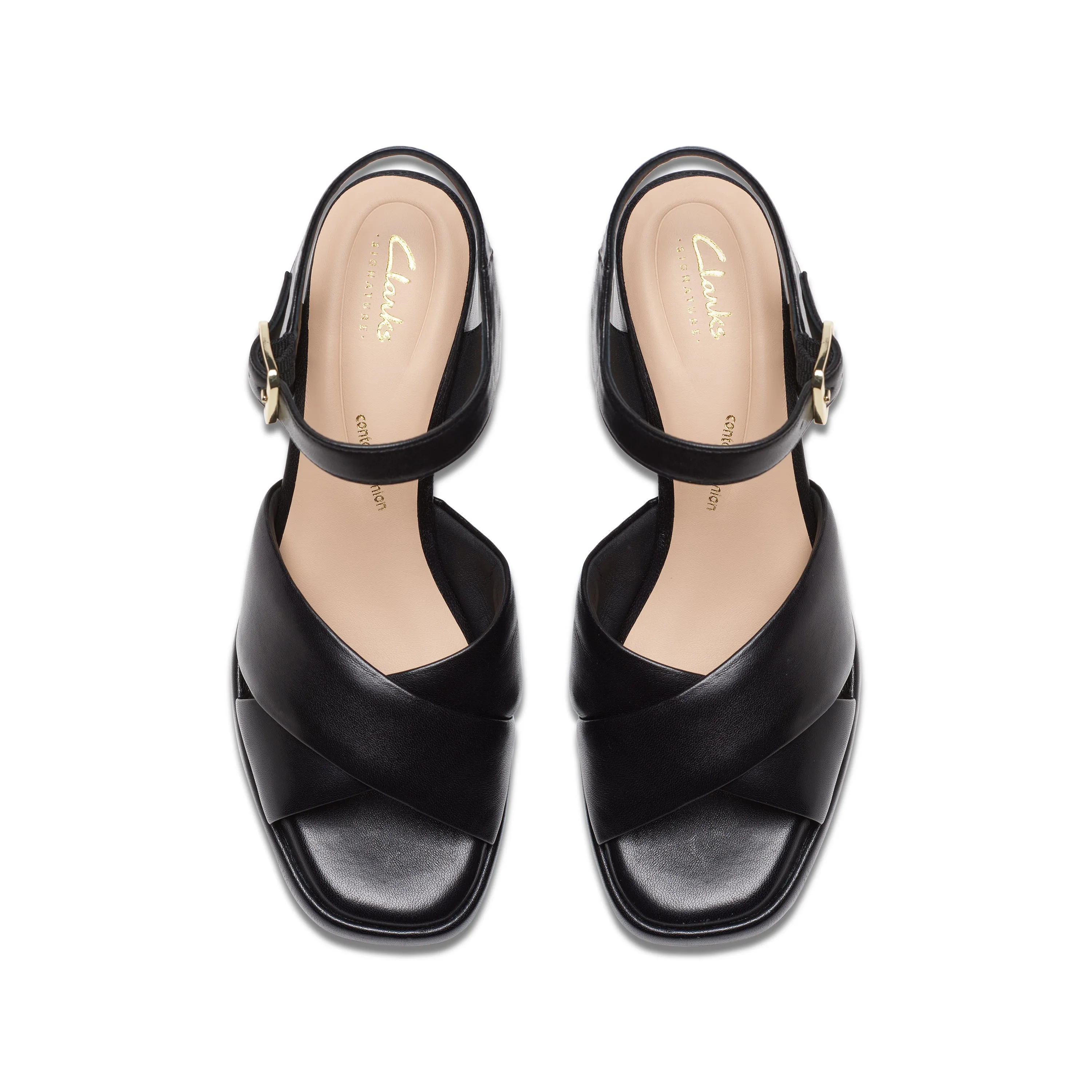 CLARKS | SANDALIAS DE VESTIR MUJER | RITZY75 RAE BLACK LEATHER | NEGRO