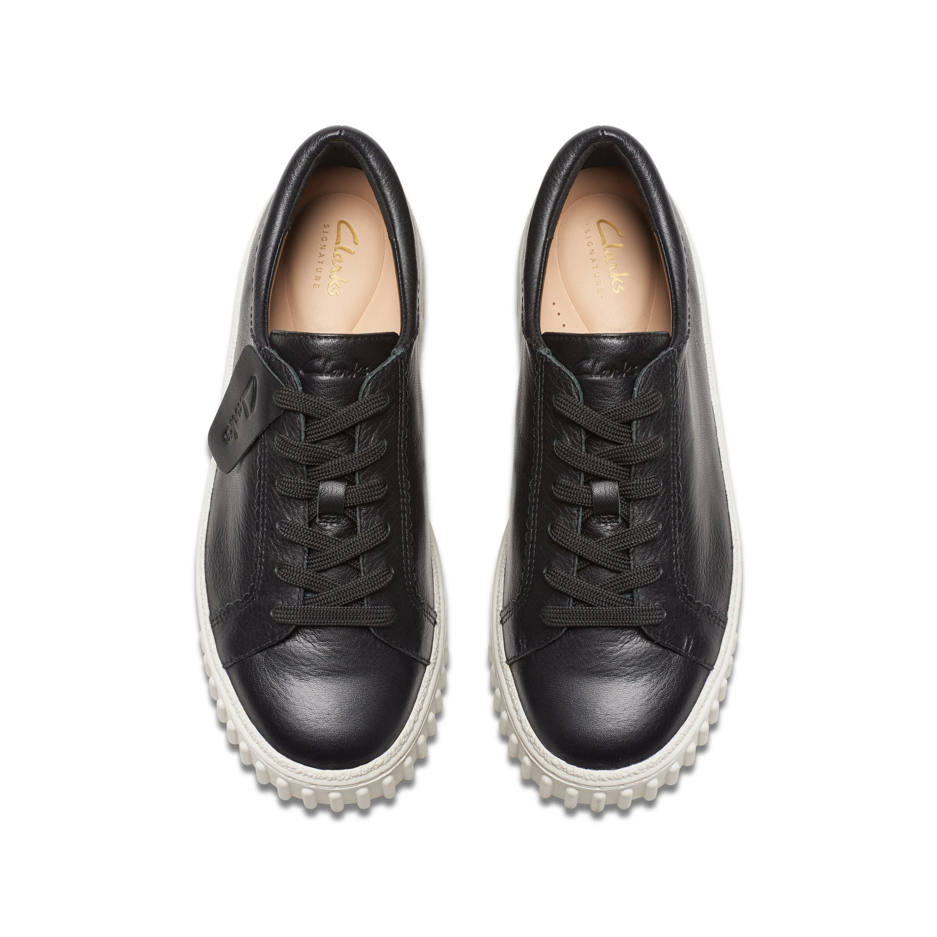 CLARKS | ZAPATOS CASUAL MUJER | MAYHILL WALK BLACK LEATHER | NEGRO