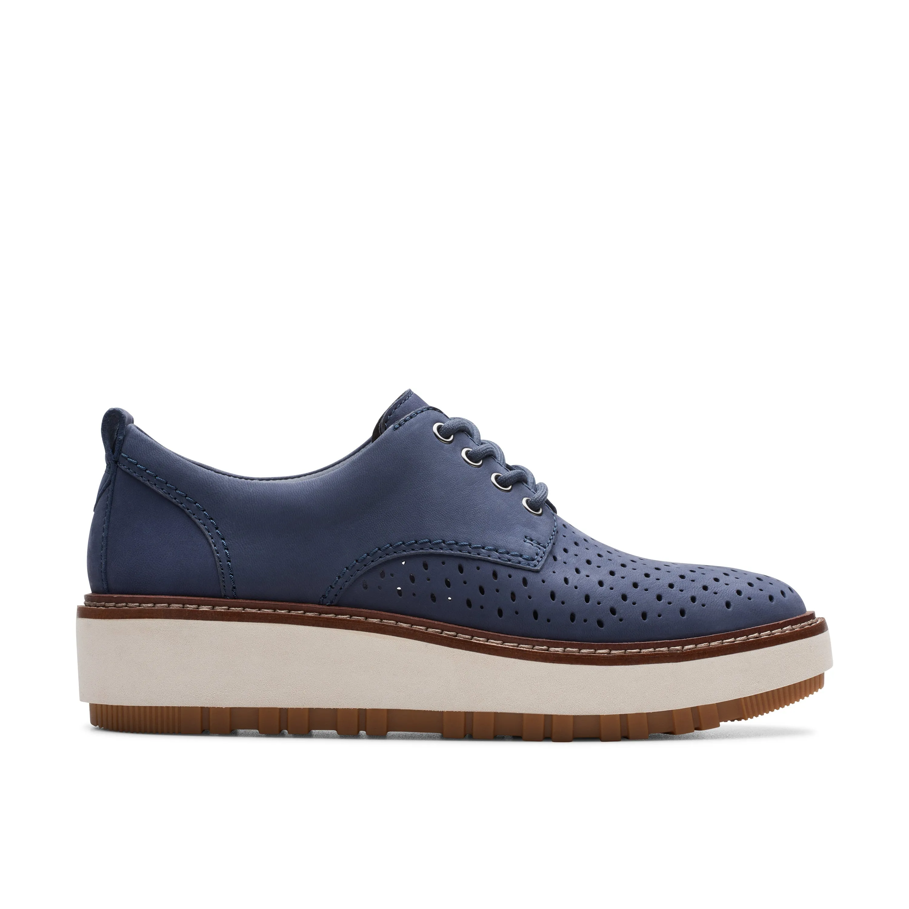 CLARKS | ZAPATOS CASUAL MUJER | ORIANNAW MOVE NAVY NUBUCK | AZUL