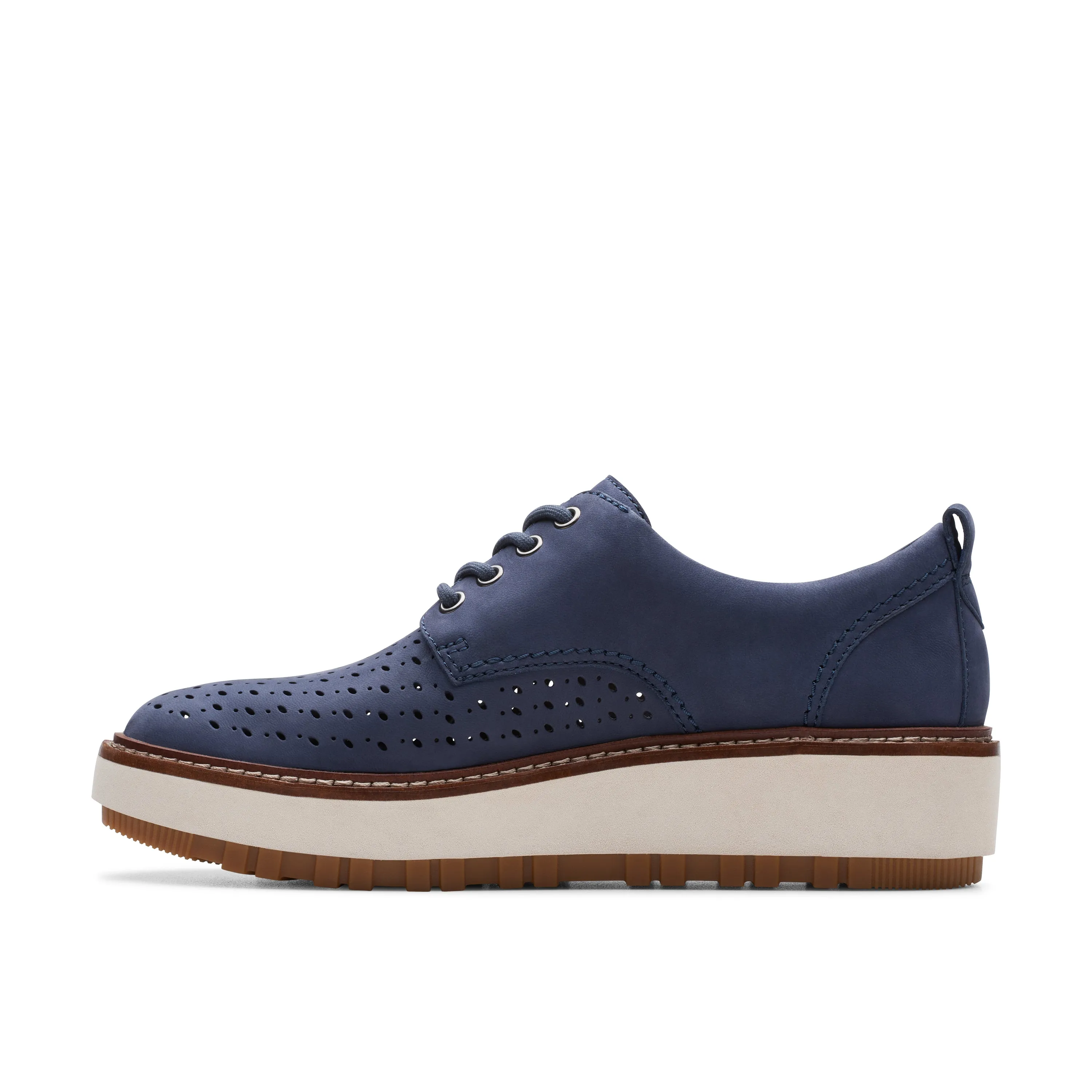 CLARKS | ZAPATOS CASUAL MUJER | ORIANNAW MOVE NAVY NUBUCK | AZUL