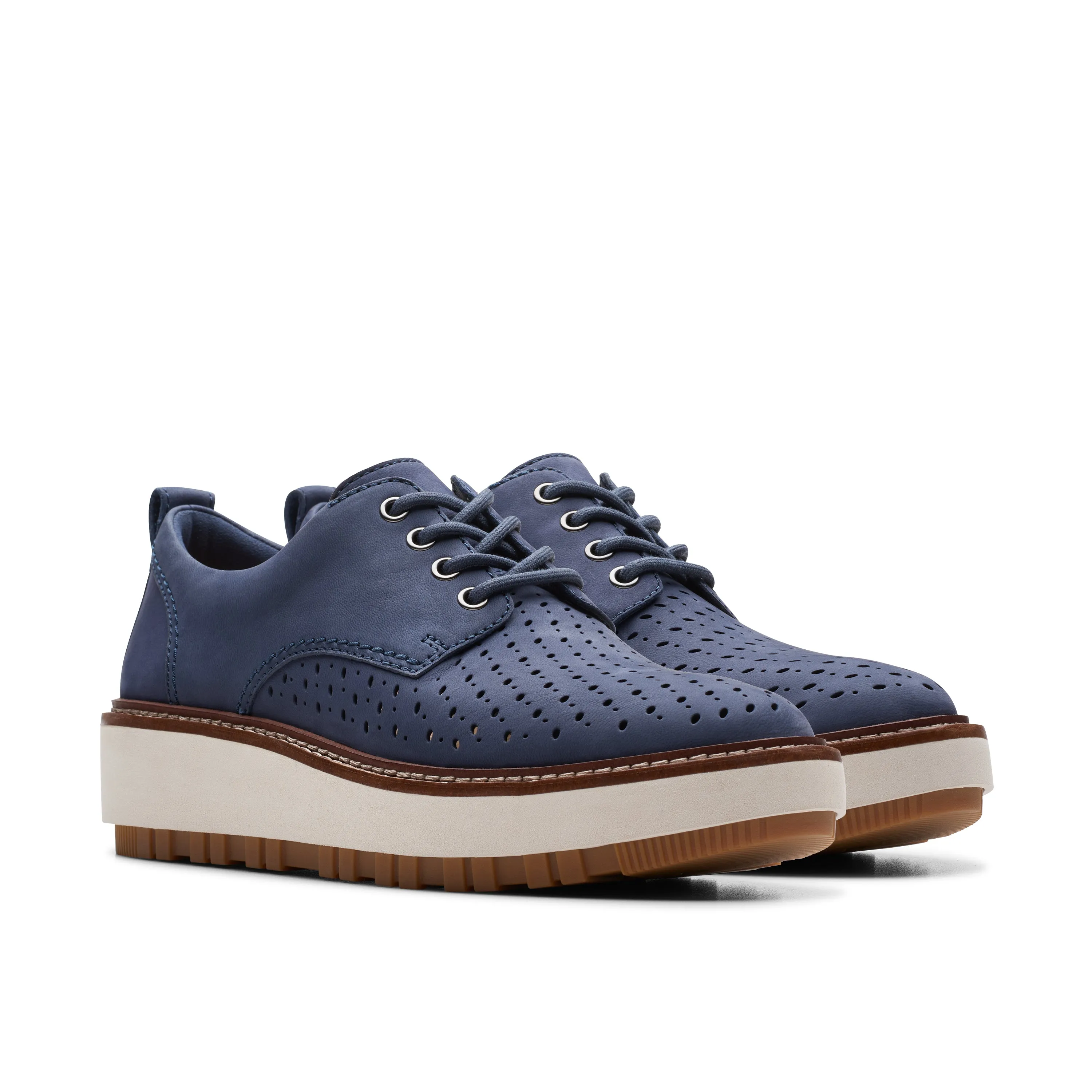 CLARKS | ZAPATOS CASUAL MUJER | ORIANNAW MOVE NAVY NUBUCK | AZUL