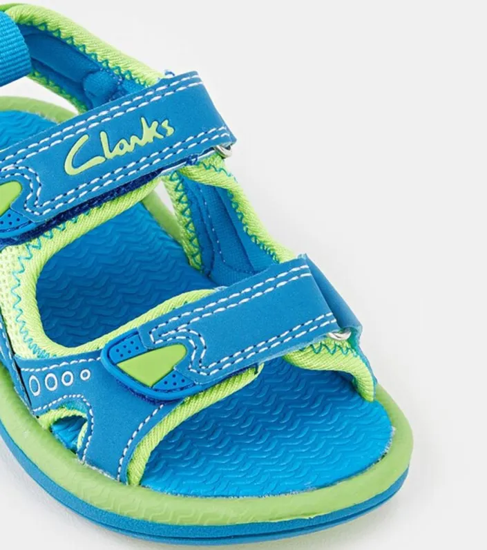 clarks fear ii kids blue lime