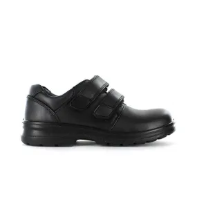 clarks lochie (wide) junior kids black