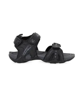 clarks nail (gs) kids black grey