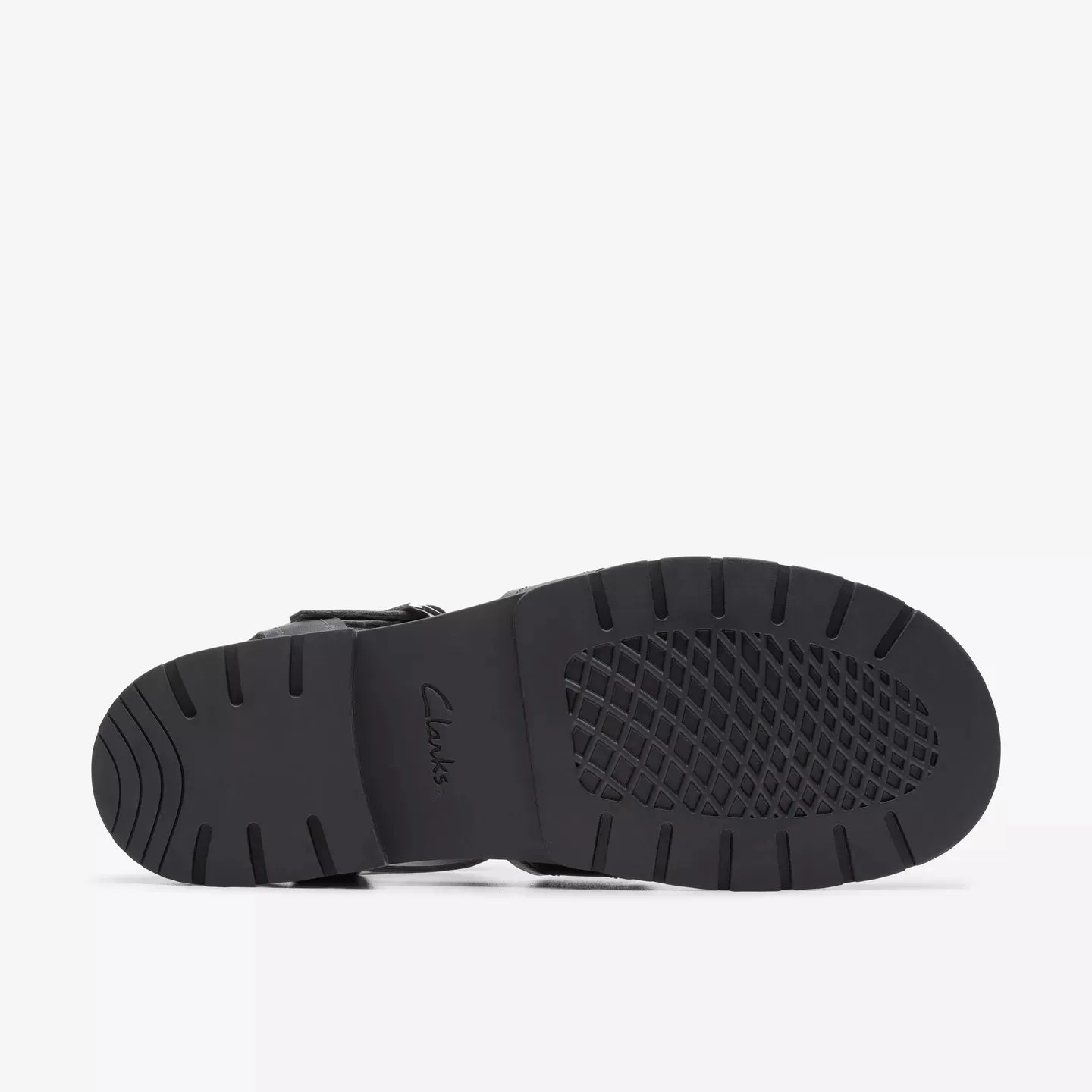 Clarks Orinoco Cove Black Leather Sandals