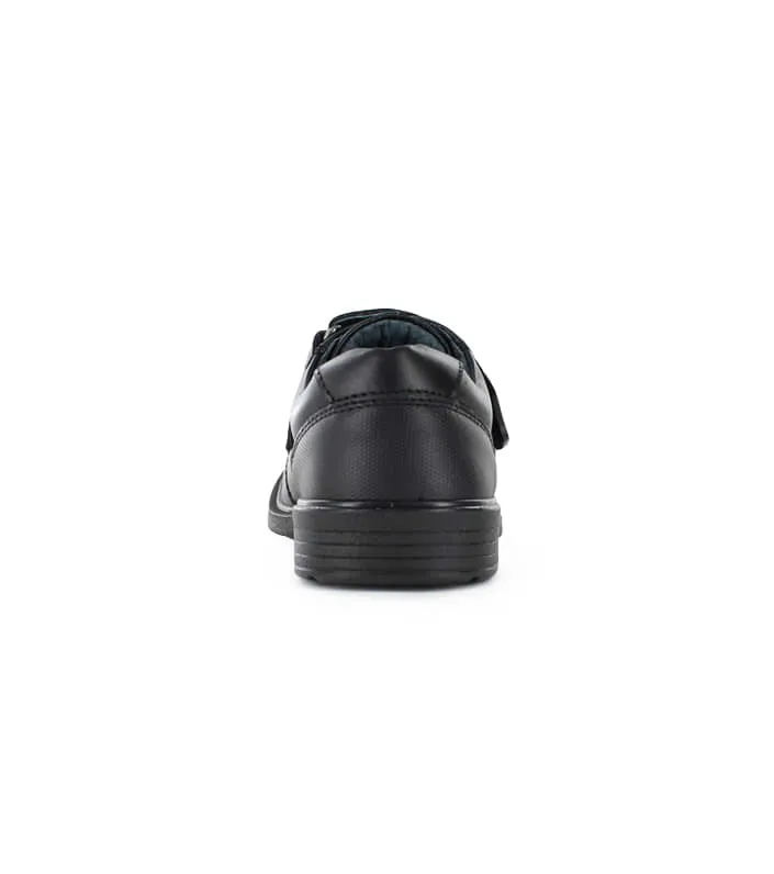 clarks sawyer junior (wide) kids black