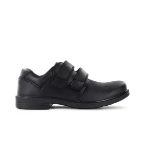 clarks sawyer junior (wide) kids black