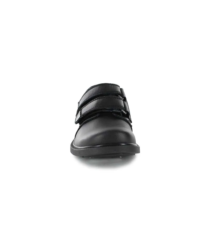 clarks sawyer junior (wide) kids black