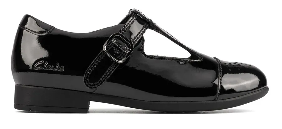 Clarks SCALA SPIRIT BLACK PATENT