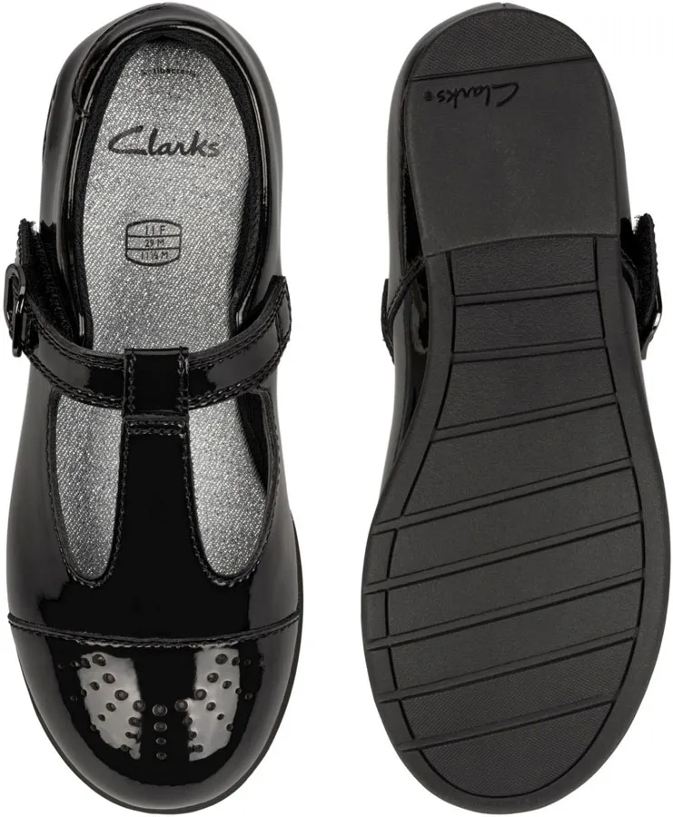 Clarks SCALA SPIRIT BLACK PATENT