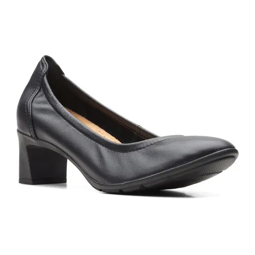 Clarks Women's Neiley Pearl Pump Black Leather