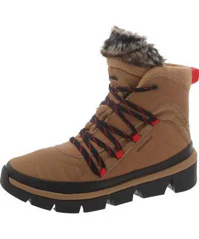 Columbia Womens Lace Up Ankle Winter & Snow Boots