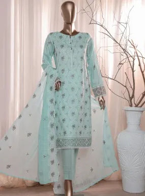 Dastan By HZ Textile Slub Embroidered Lawn 3 Piece Unstitched Suit HZ24DV2 D-5B