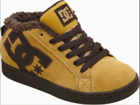 DC Court Graffik Mid kids shoes camel/dk choc